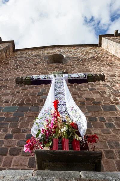 Christian Cross in Peru — Stock Photo, Image