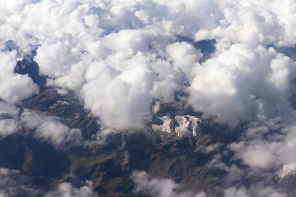 Peruvian Andes viewed form above Stock Picture