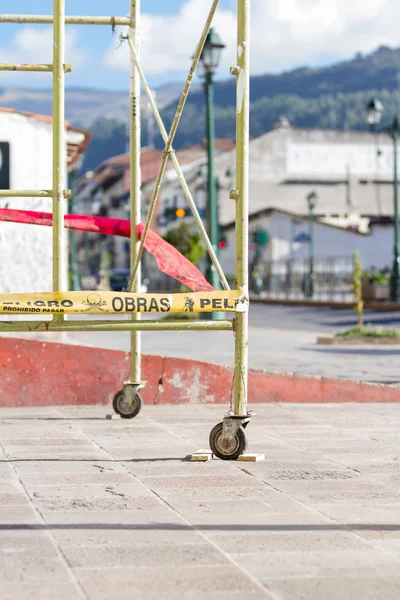 Instandhaltung von Gebäuden in Cusco — Stockfoto