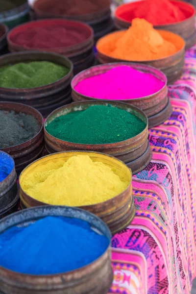 Colorful dyes from natural minerals — Stock Photo, Image
