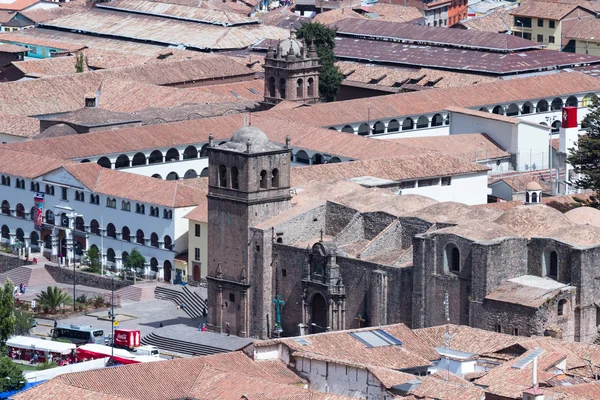 Vista de la Catedral del Cusco y Plaza de Armas — Foto de Stock