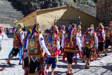 Ollantaytambo Peru kutlama