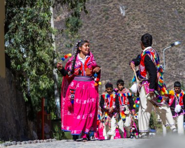 Ollantaytambo Peru kutlama