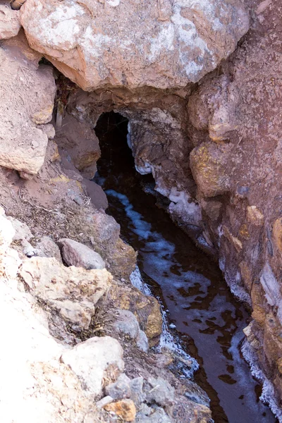 La fuente de los estanques de sal de las maras — Foto de Stock