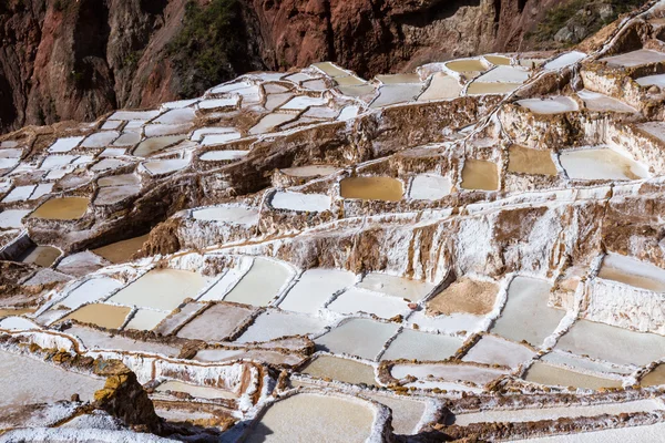 Zout vijvers van Maras, Peru — Stockfoto