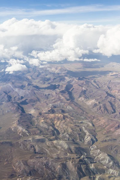 Vista aérea das montanhas do Peru — Fotografia de Stock