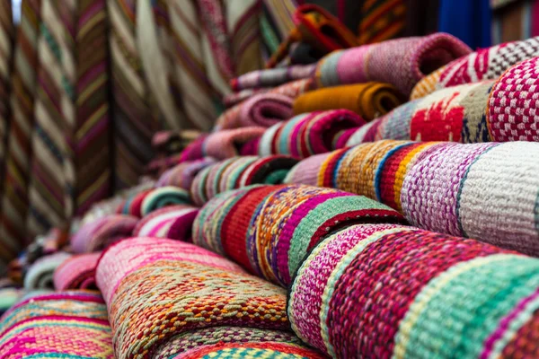 Tessuti tradizionali peruviani — Foto Stock