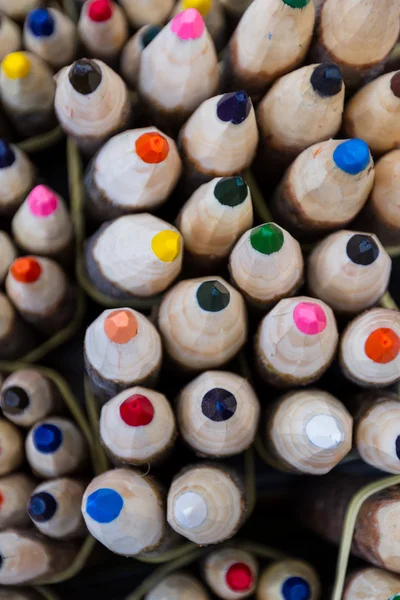 Oversized crayons in Peru — Stock Photo, Image