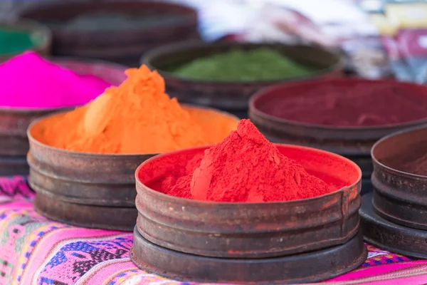 Colorful dyes from natural minerals — Stock Photo, Image