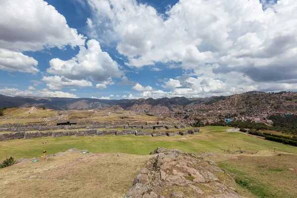 Inca místo Saqsaywaman v Peru — Stock fotografie