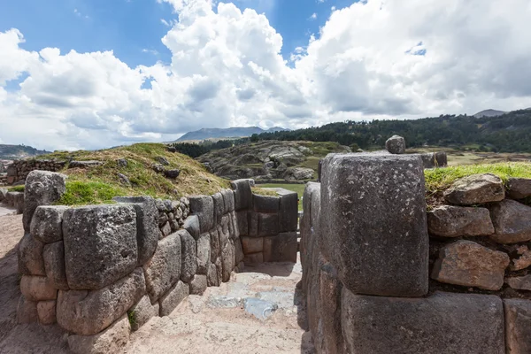 Inca site of Saqsaywaman in Peru — Stock Photo, Image