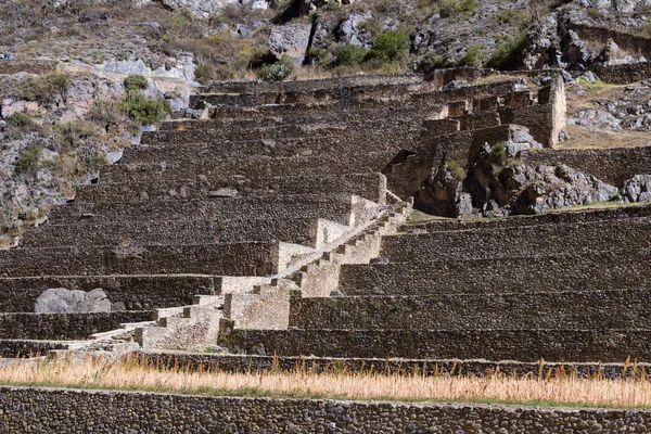 Ollantaytambo Inka fästning — Stockfoto