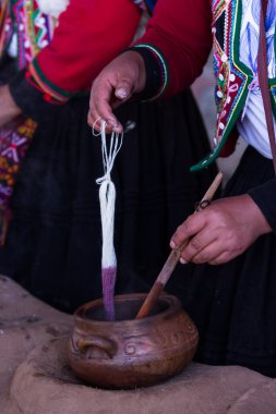 Doğal yolları renk Tekstil