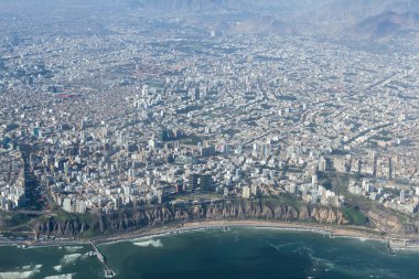 Lima Peru havadan görünümü