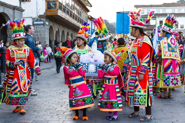 Fest i Cusco, Nuestra senora de Fatima — Stockfoto