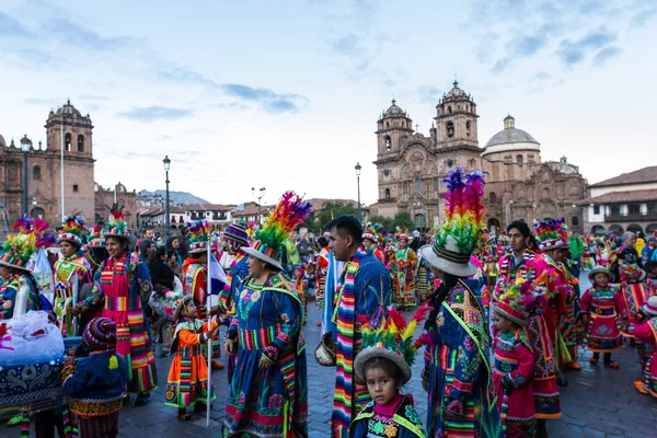 Fest in cusco, nuestra senora de fatima — Stockfoto