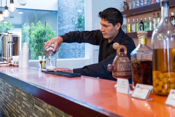 Bartender preparing a cocktail — Stock Photo, Image