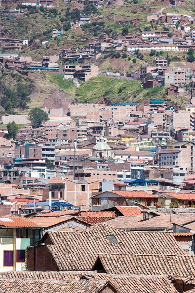 Cuzco Perú visto desde un mirador elevado — Foto de Stock
