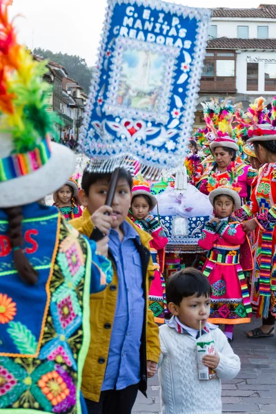 Festivity in Cusco, Nuestra senora de Fatima — Stock Photo, Image