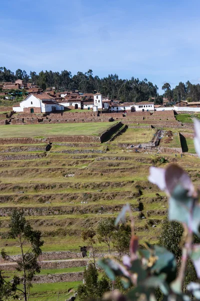 Inca terraces in Chinchero — Stock Photo, Image