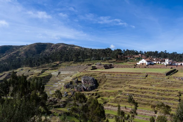 Terrazas incas en Chinchero — Foto de Stock