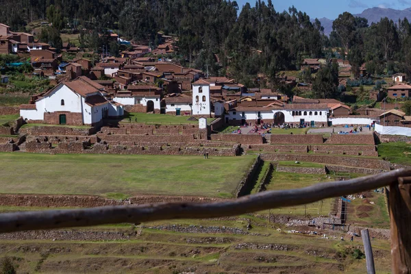 Terrazas incas en Chinchero — Foto de Stock