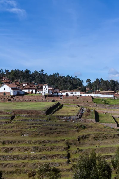 Inca terraces in Chinchero — Stock Photo, Image