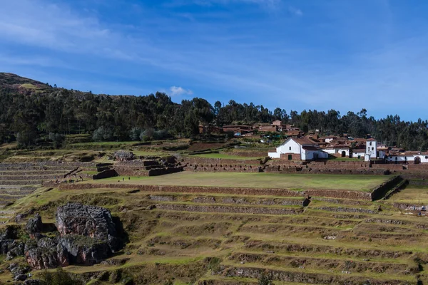 Inca terraces in Chinchero — Stock Photo, Image