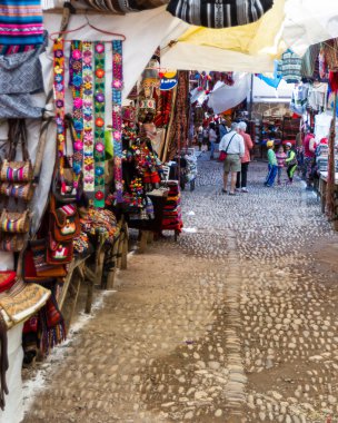 Peru Pisac pazarda