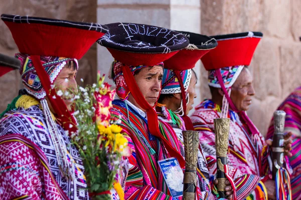 Ancianos quechua en el Valle Sagrado — Foto de Stock