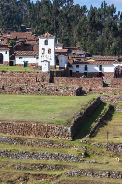 Terrazas incas en Chinchero — Foto de Stock