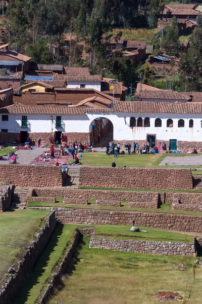 Terraços incas em Chinchero — Fotografia de Stock