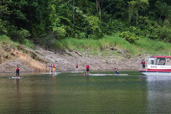 Водні види спорту на озері Ареналь — стокове фото