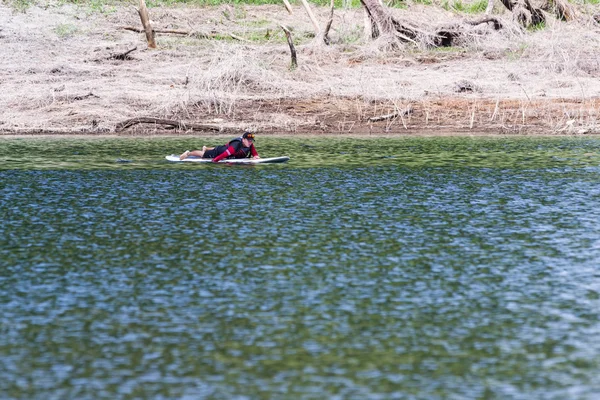 Esportes aquáticos em Arenal lake — Fotografia de Stock