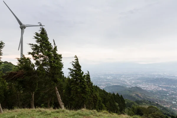 Energetyka wiatrowa w Kostaryce — Zdjęcie stockowe