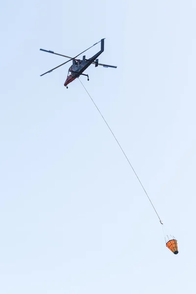 First response fire helicopter — Stock Photo, Image