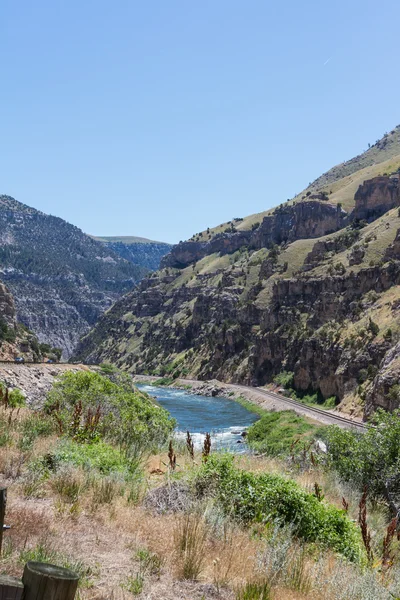 Wind River Canyon — Stockfoto