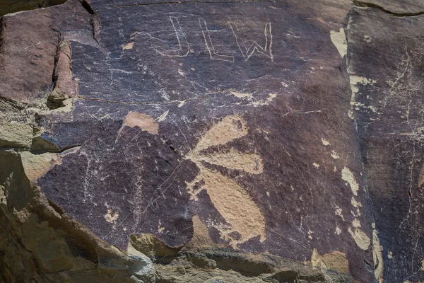 Petroglyphs of wyoming — Stock Photo, Image