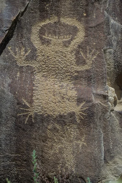 Petroglyffer af wyoming - Stock-foto