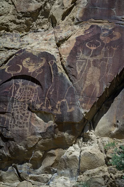 Petroglyphs of wyoming — Stock Photo, Image