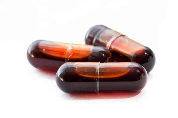 Krill olie capsules — Stockfoto