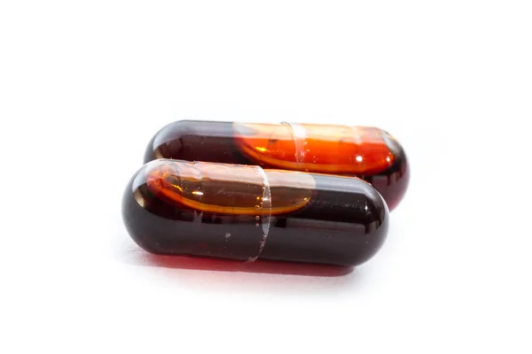 Krill olie capsules — Stockfoto