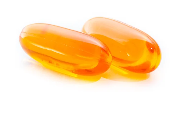 Salmon oil capsules — Stock Photo, Image