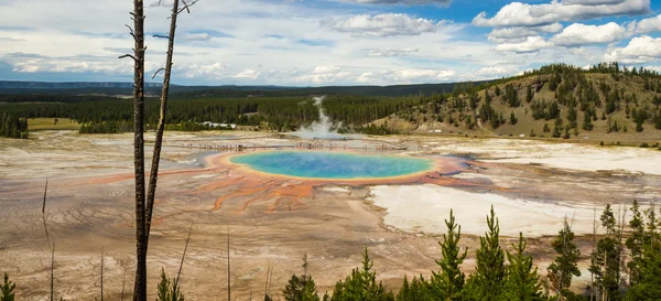 Grand prismatic pool, yellowstone National park — Stock Photo, Image