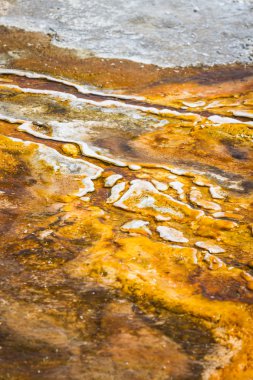 yellowstone içinde mineral oluşumları