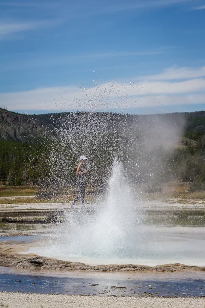 Geyser în Yellowstone — Fotografie, imagine de stoc