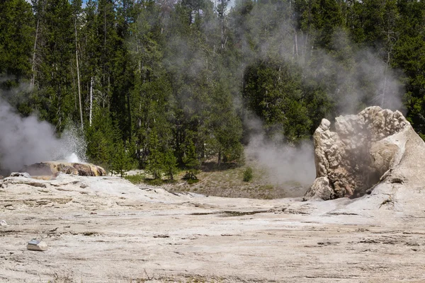 Géiser en Yellowstone — Foto de Stock