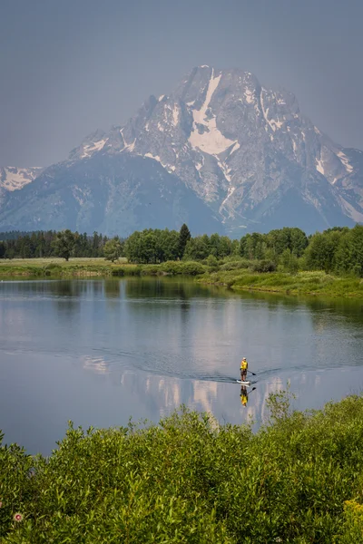 Paddle boarding — Stock Photo, Image