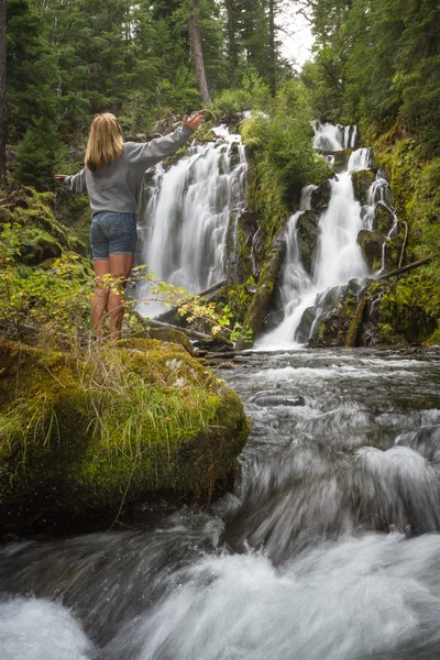 Beautiful waterfall in Oregon — Stock Photo, Image