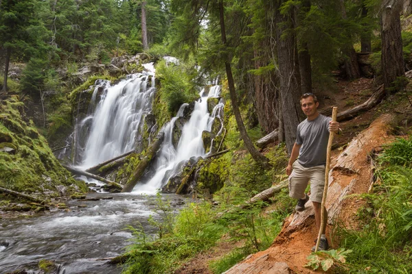 Escursioni nella foresta dell'Oregon — Foto Stock